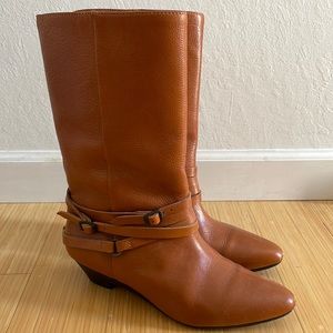 FRYE Boots Strap Detail Cognac 36